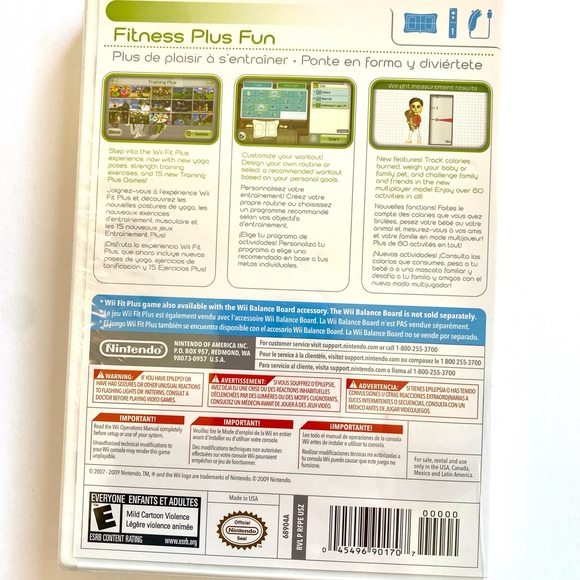 NEW Wii Fit Plus Workout DVD Nintendo - Picture 9 of 11